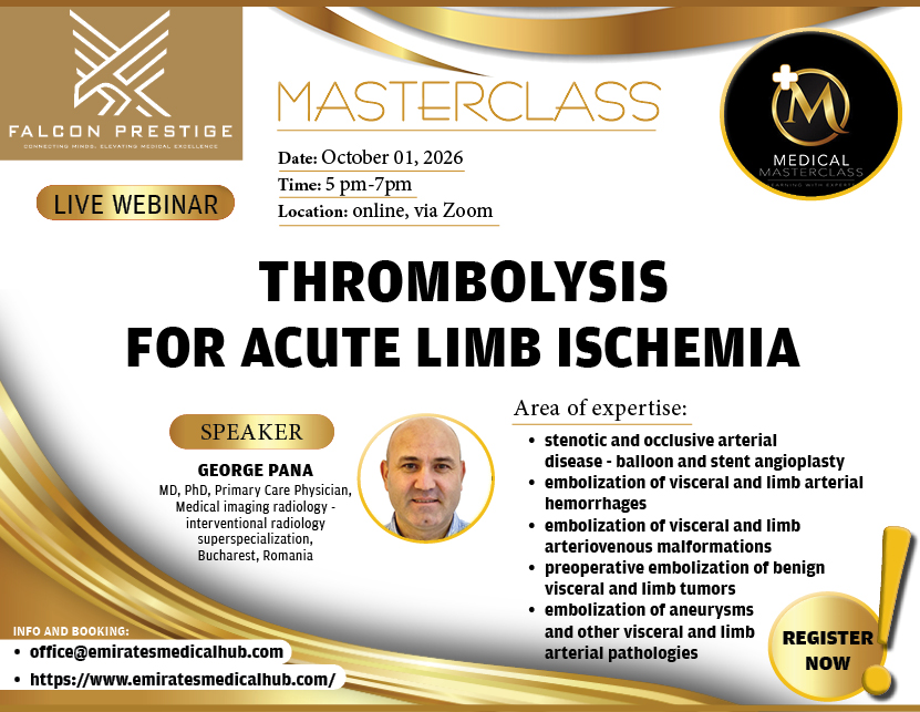 Thrombolysis for acute limb ischemia - LIVE WEBINAR