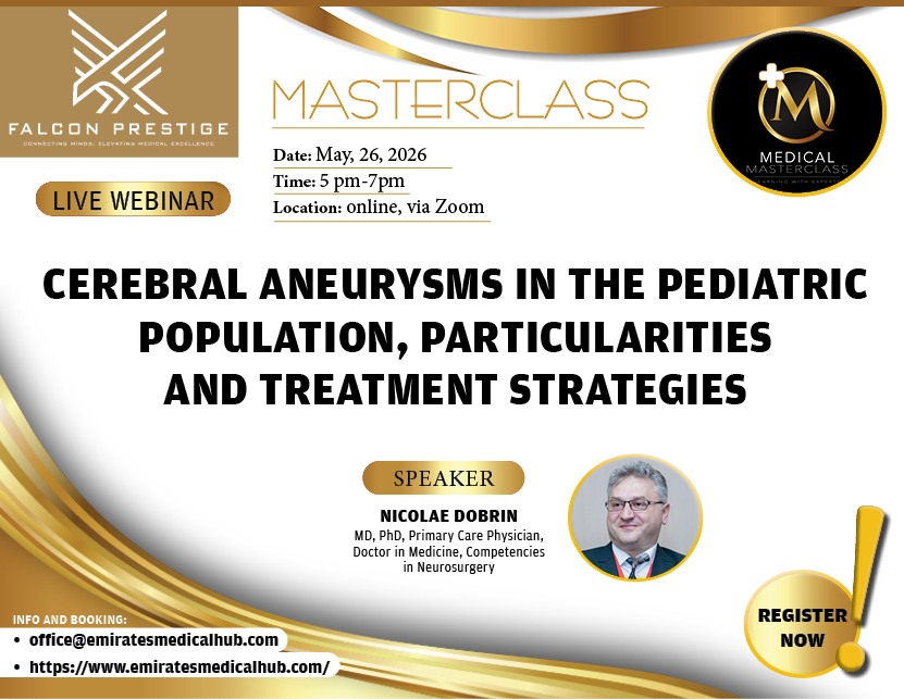 Cerebral aneurysms in the pediatric population, particularities and treatment strategies - LIVE WEBINAR